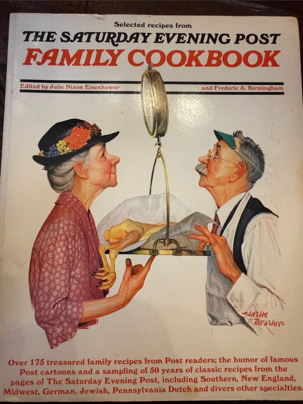 The Saturday Evening Post Family Cookbook - White/Cream Cover 1975
